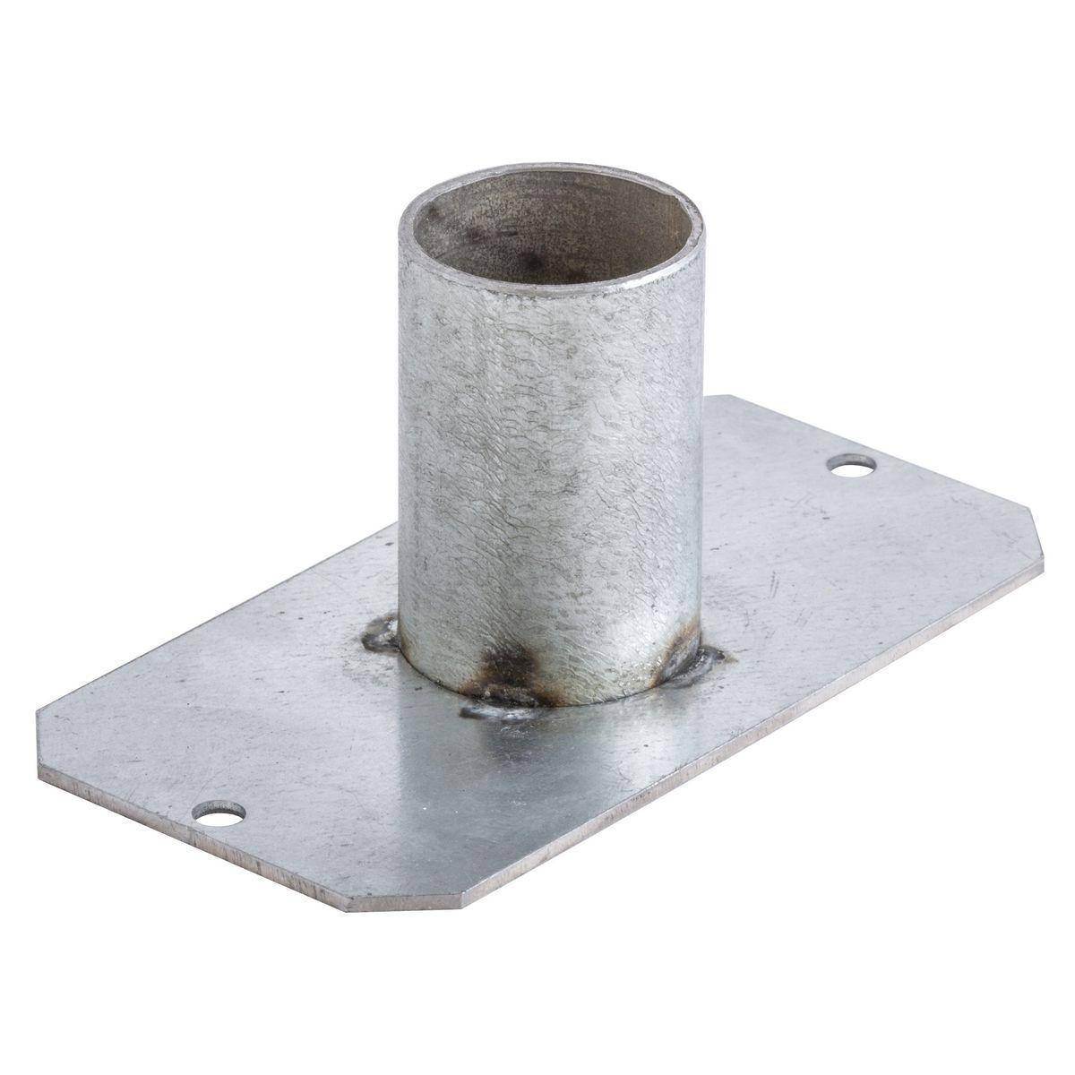 Wiring Device-Kellems SystemOne S1R10CBF100 Standard Center Bottom Feed Plate With 1 in EMT, 4.1 in L x 2.16 in W x 1.18 in D, Galvanized Steel