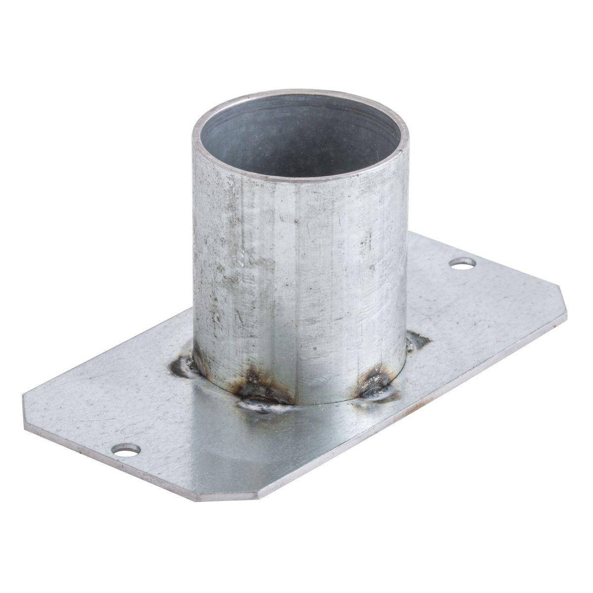 Wiring Device-Kellems SystemOne S1R10CBF125 Standard Center Bottom Feed Plate With 1-1/4 in EMT, 4.1 in L x 2.16 in W x 1.18 in D, Galvanized Steel
