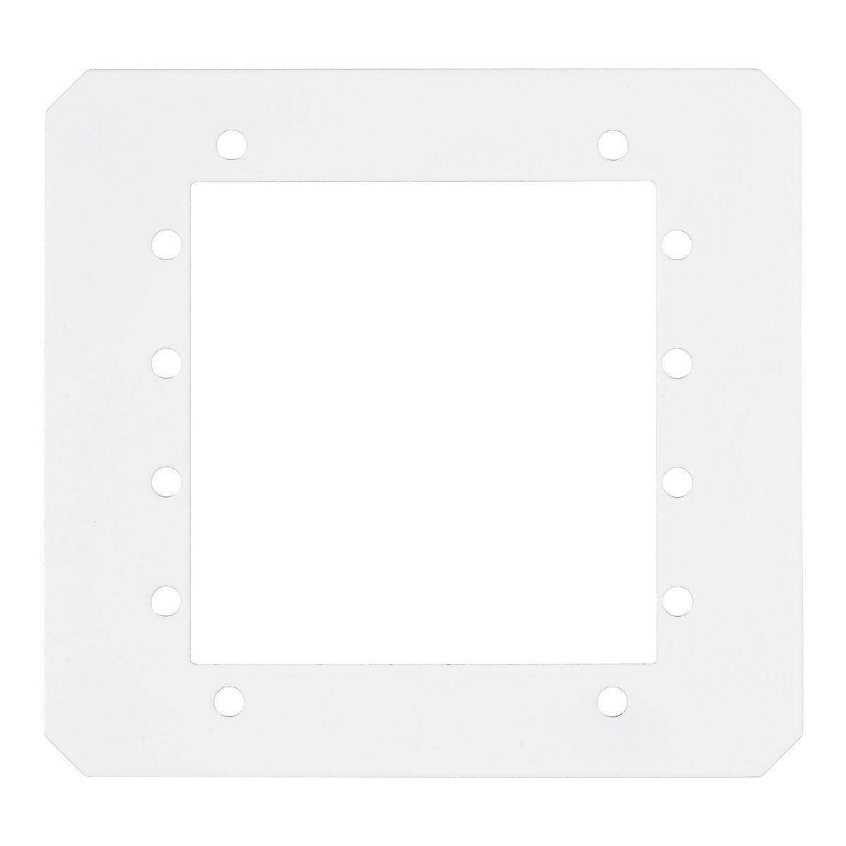 PREMISE WIRING Wiring Device-Kellems SystemOne™ ScrubShield® S1R10CSPU Center Fire Rated Poke Through Recessed Standard Sub-Plate With (4) Extron® APP Openings, 4.18 in L x 4.47 in W, Galvanized Steel