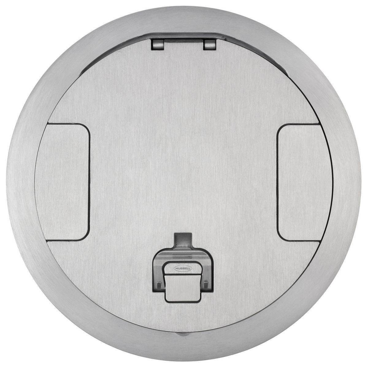 Wiring Device-Kellems SystemOne ScrubShield® S1R10CVRALU Standard Cover Assembly, 10 in Dia, 11-1/2 in W x 1.48 in D, Steel
