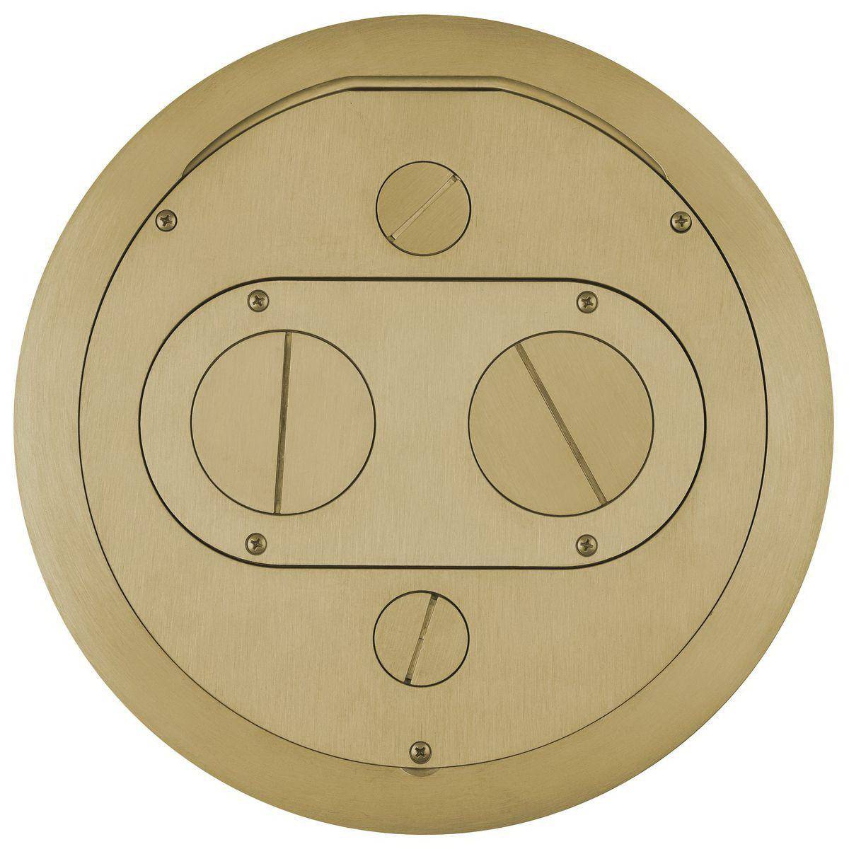 Wiring Device-Kellems ScrubShield® SystemOne S1R10FFCVRBRS Furniture Feed Cover Assembly, Cast Aluminum