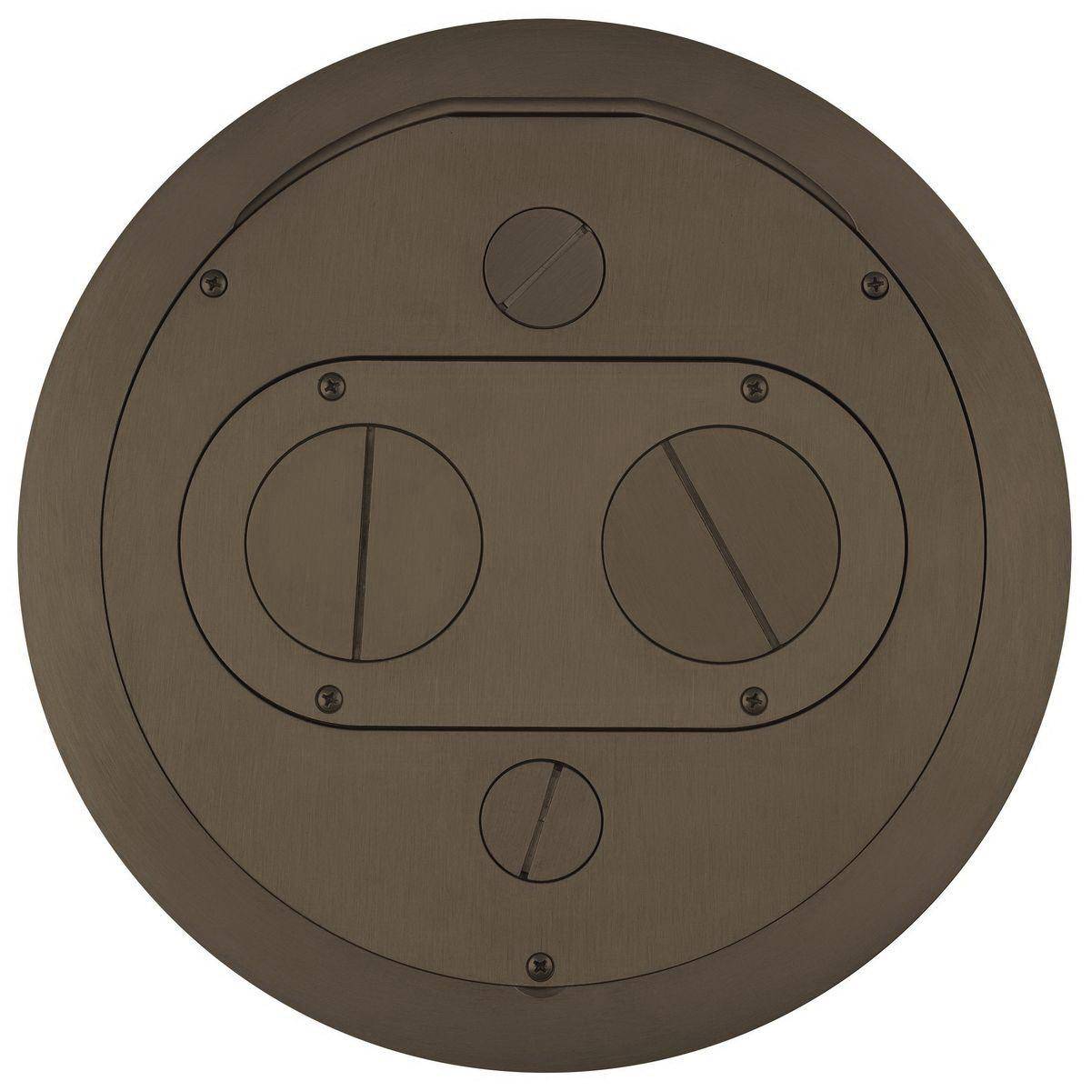 Wiring Device-Kellems ScrubShield® SystemOne S1R10FFCVRBRZ Furniture Feed Cover Assembly, Cast Aluminum