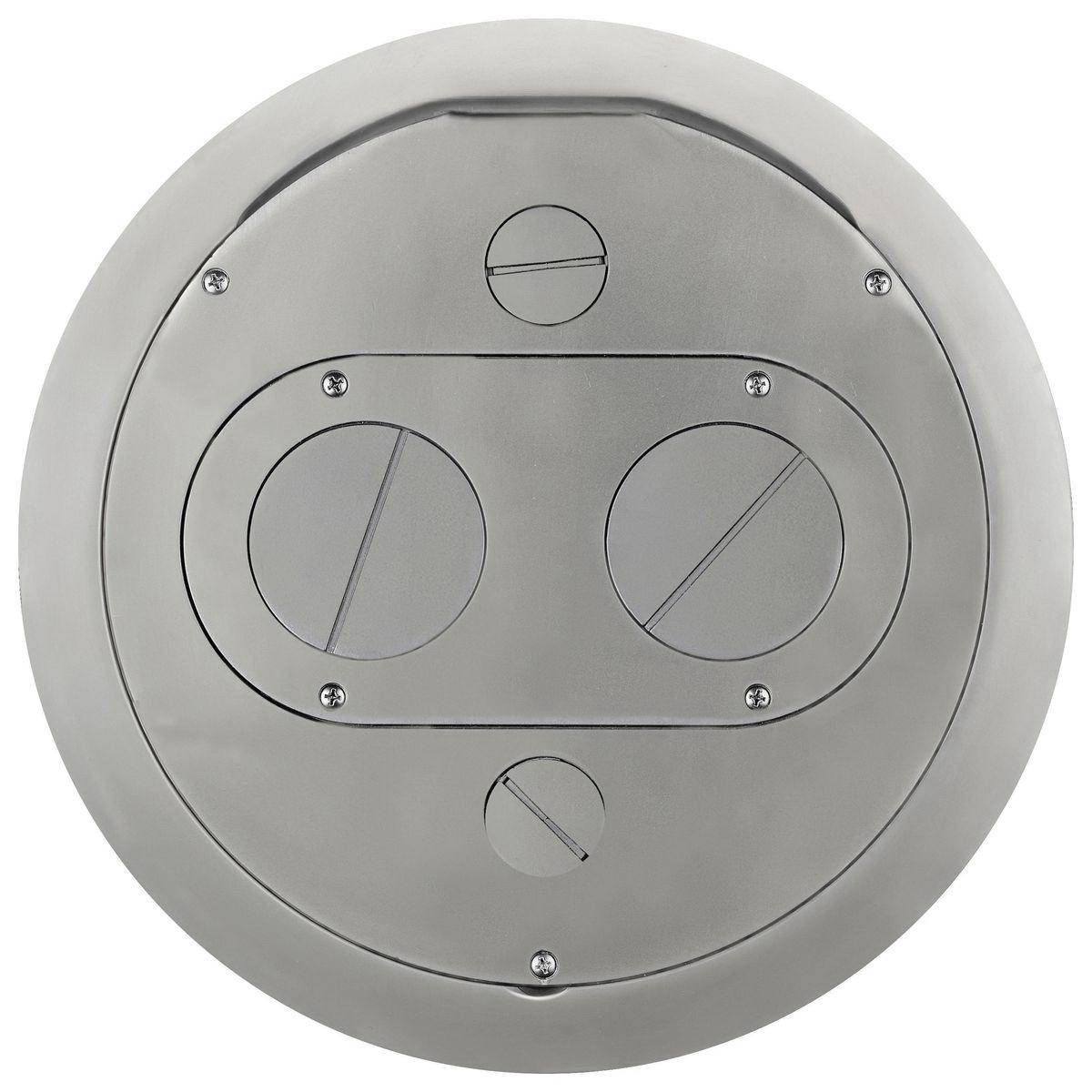 Wiring Device-Kellems ScrubShield® SystemOne S1R10FFCVRNKL Furniture Feed Cover Assembly, Cast Aluminum