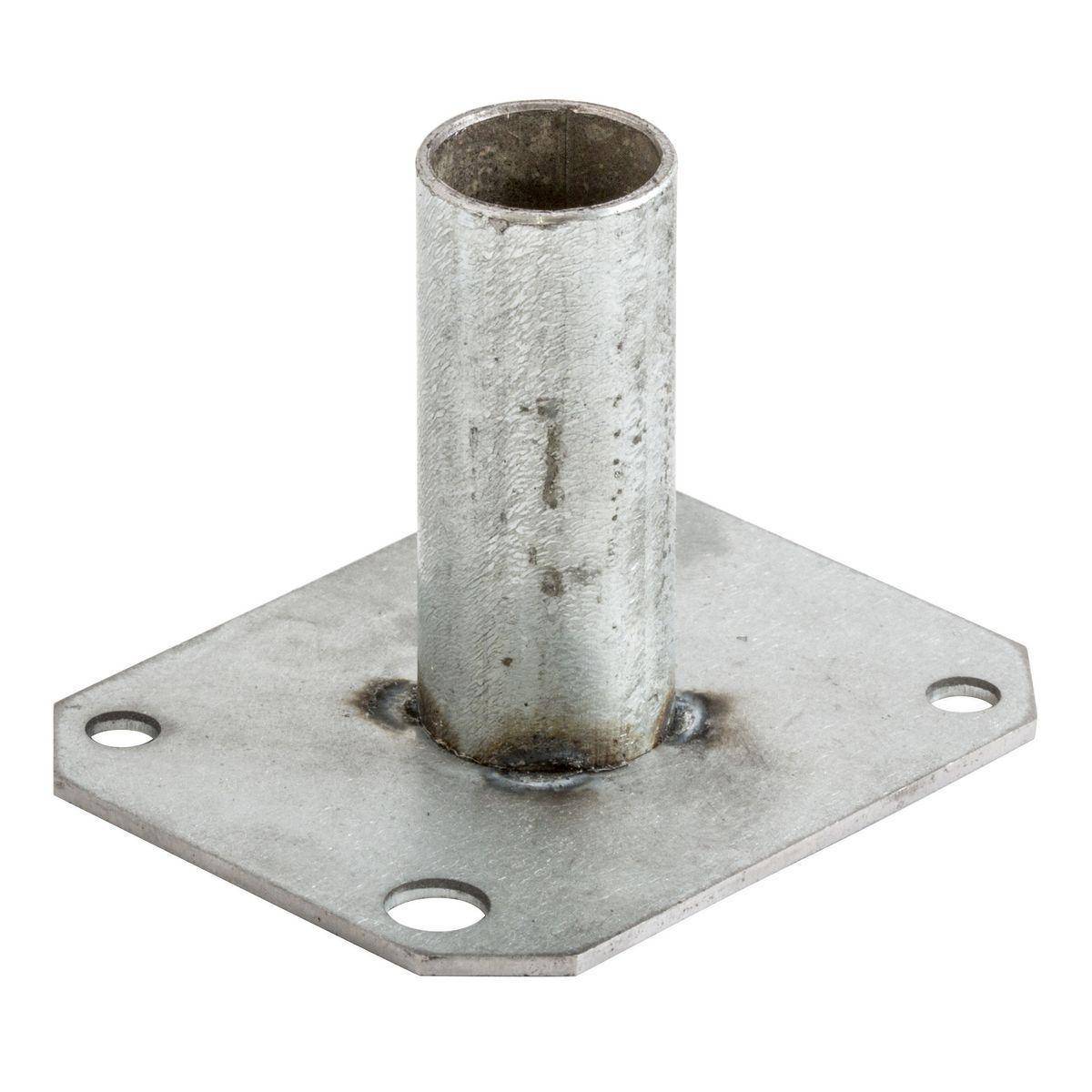 PREMISE WIRING Wiring Device-Kellems SystemOne™ ScrubShield® S1R10PBF050 Perimeter Bottom Fire Rated Poke Through Recessed Standard Feed Plate, 1-3/4 in D, Pre-Galvanized Steel