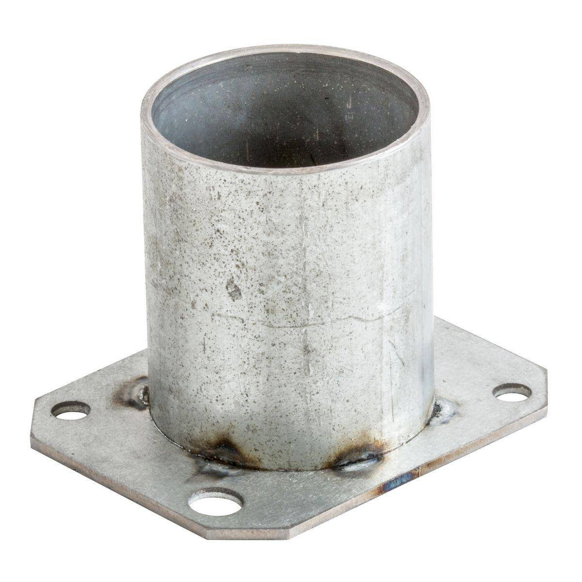 Wiring Device-Kellems SystemOne S1R10PBF125 Standard Perimeter Bottom Feed Plate With 1-1/4 in EMT, 1.98 in L x 2.48 in W x 1.18 in D, Galvanized Steel