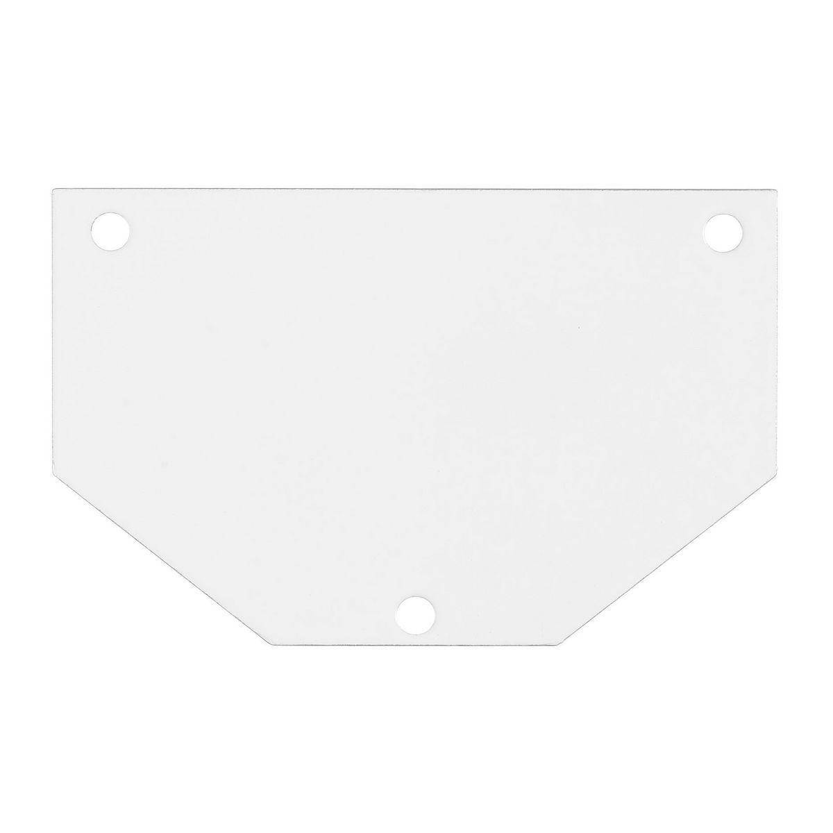 Wiring Device-Kellems SystemOne S1R10PSPB Standard Half Blank Perimeter Sub Plate, 2.08 in L x 3.3 in W x 0.06 in D, Steel