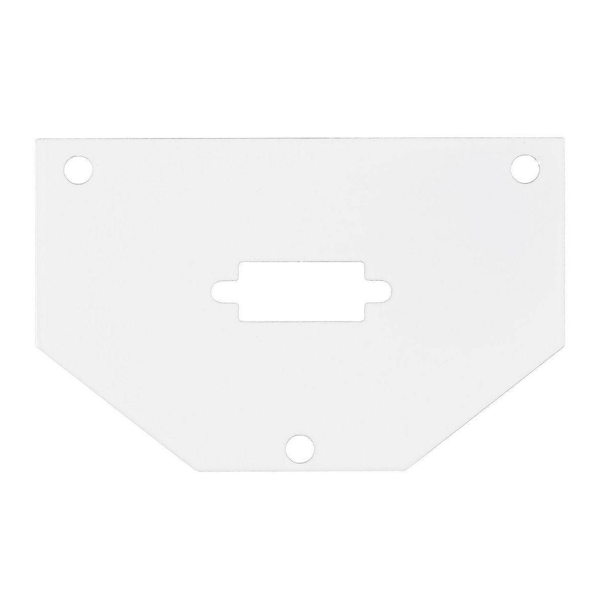 Wiring Device-Kellems SystemOne S1R10PSPH Standard Half Perimeter Sub Plate With VGA, 2.08 in L x 3.3 in W x 0.06 in D, Steel