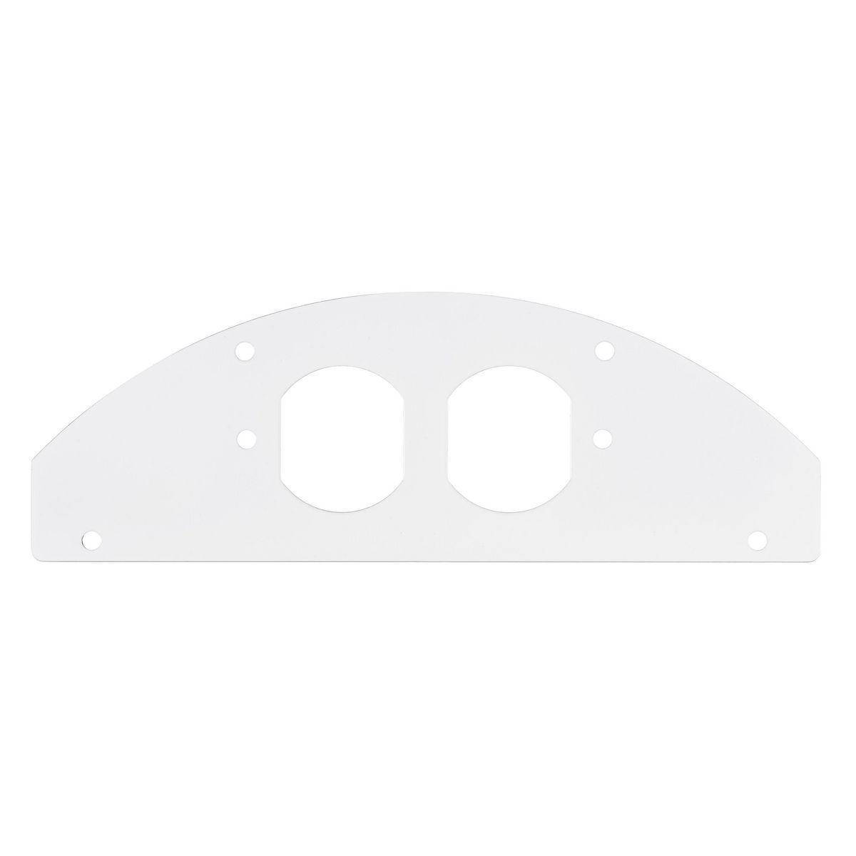 Wiring Device-Kellems SystemOne S1R10PSPI Standard Full Perimeter Sub Plate With Duplex Opening, 2.49 in L x 7.26 in W x 0.06 in D, Steel