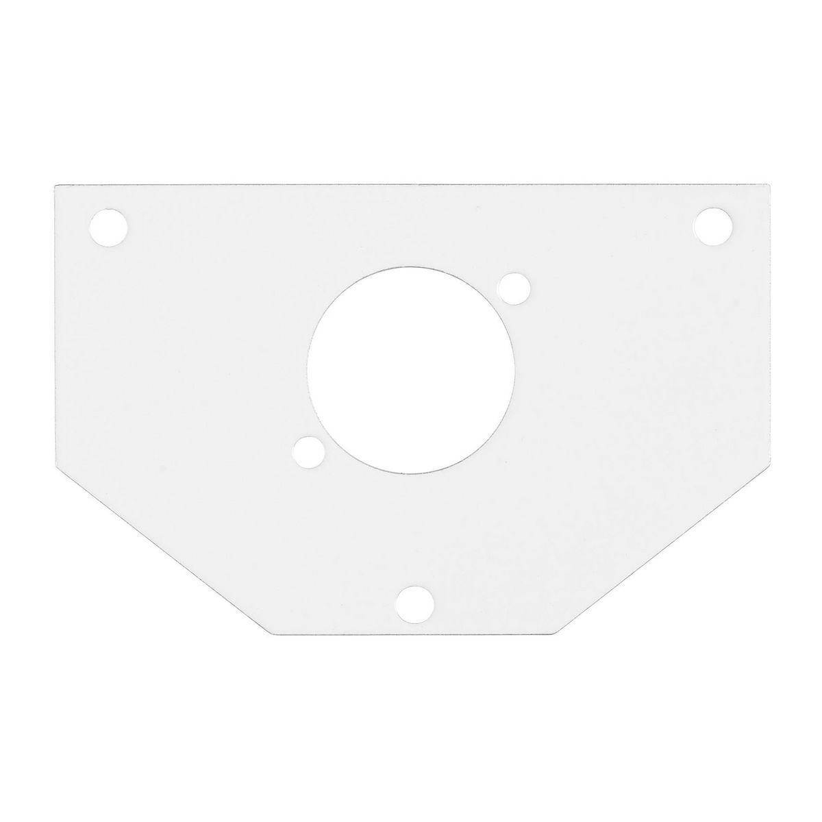 PREMISE WIRING Wiring Device-Kellems SystemOne™ ScrubShield® S1R10PSPO Perimeter Fire Rated Poke Through Recessed Standard Sub-Plate With (1) XLR Opening, Galvanized Steel