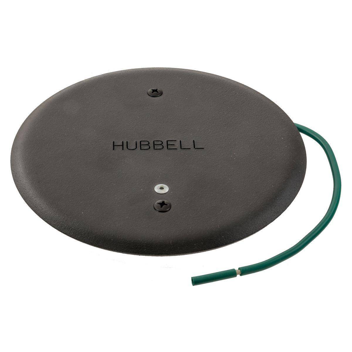Wiring Device-Kellems SystemOne S1R4CFBADMTBK Recessed Standard Abandonment Plate, For Use With 4 in CFB Floor Box, 4 in Core Hole, Floor Mount, Aluminum, Black