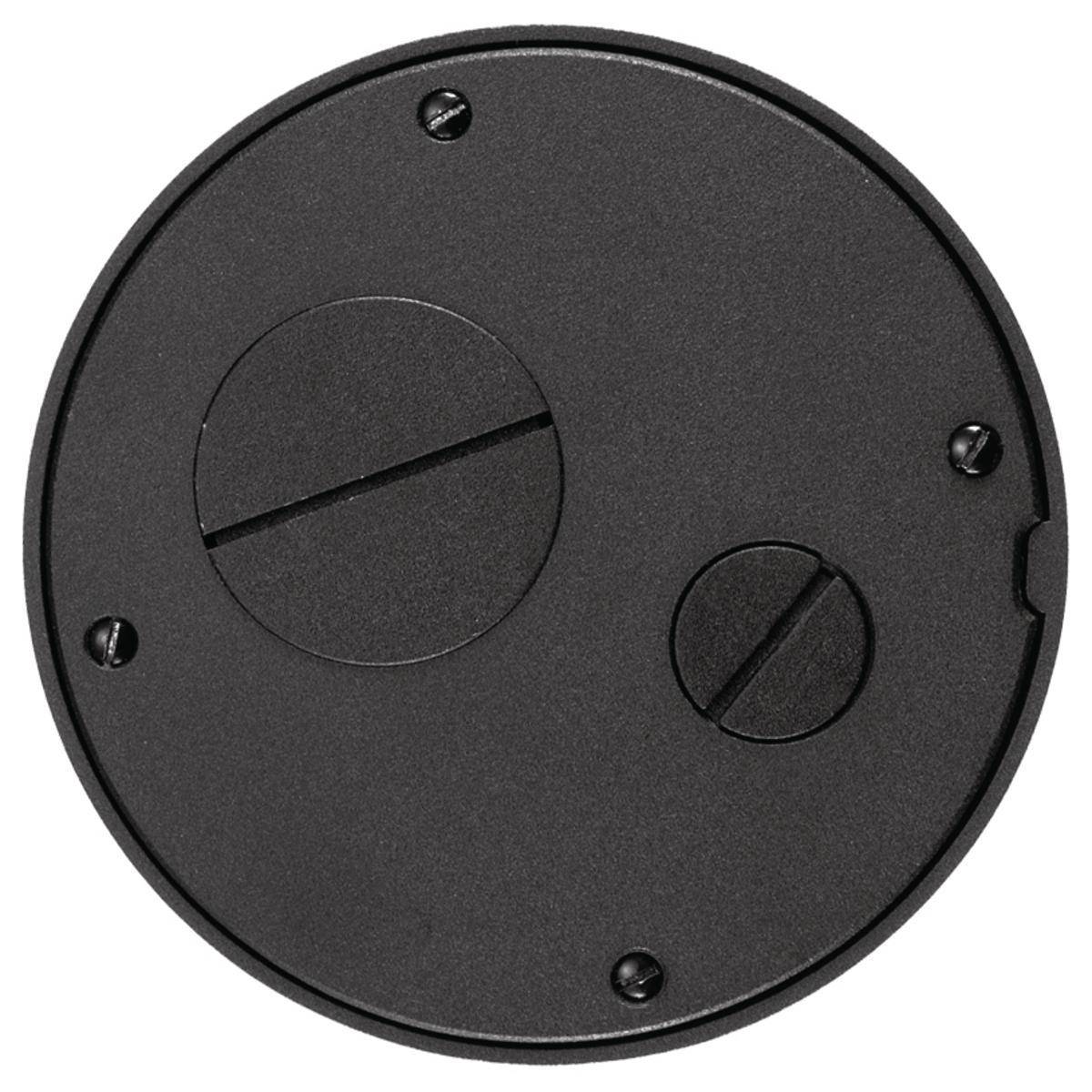 Wiring Device-Kellems SystemOne S1SPFFTBL Fire-Rated Poke-Through Sub Plate, 5.62 in Dia, 5.62 in L x 5.62 in W, Cast Aluminum