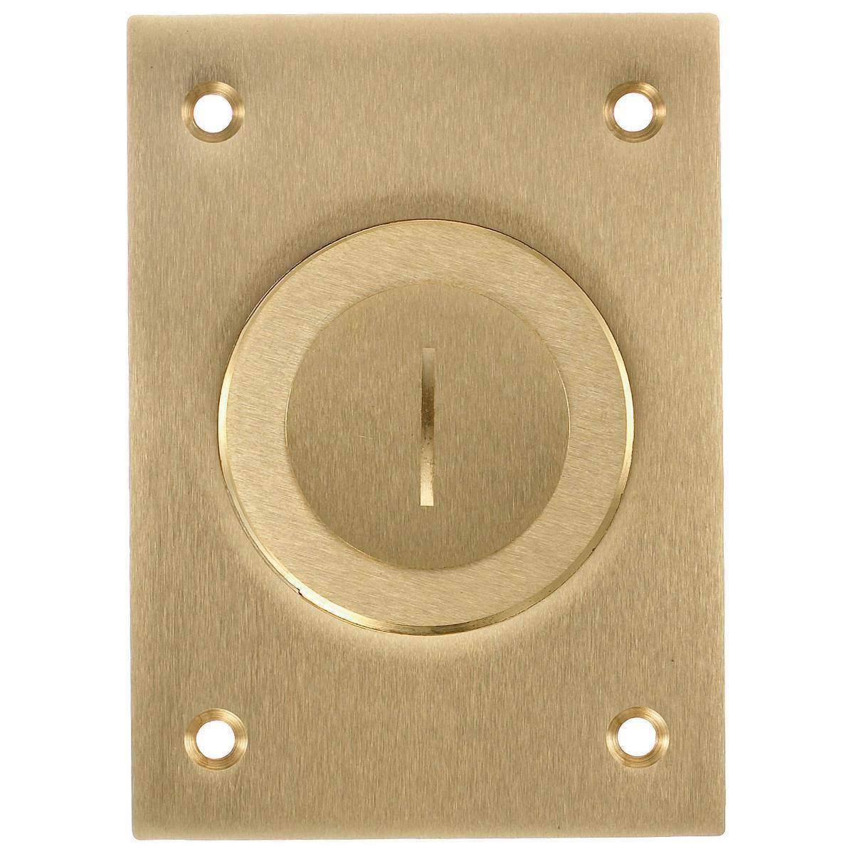 Wiring Device-Kellems S2625 Machined Standard Floor Box Cover, 2.99 in L x 4.15 in W, Metallic