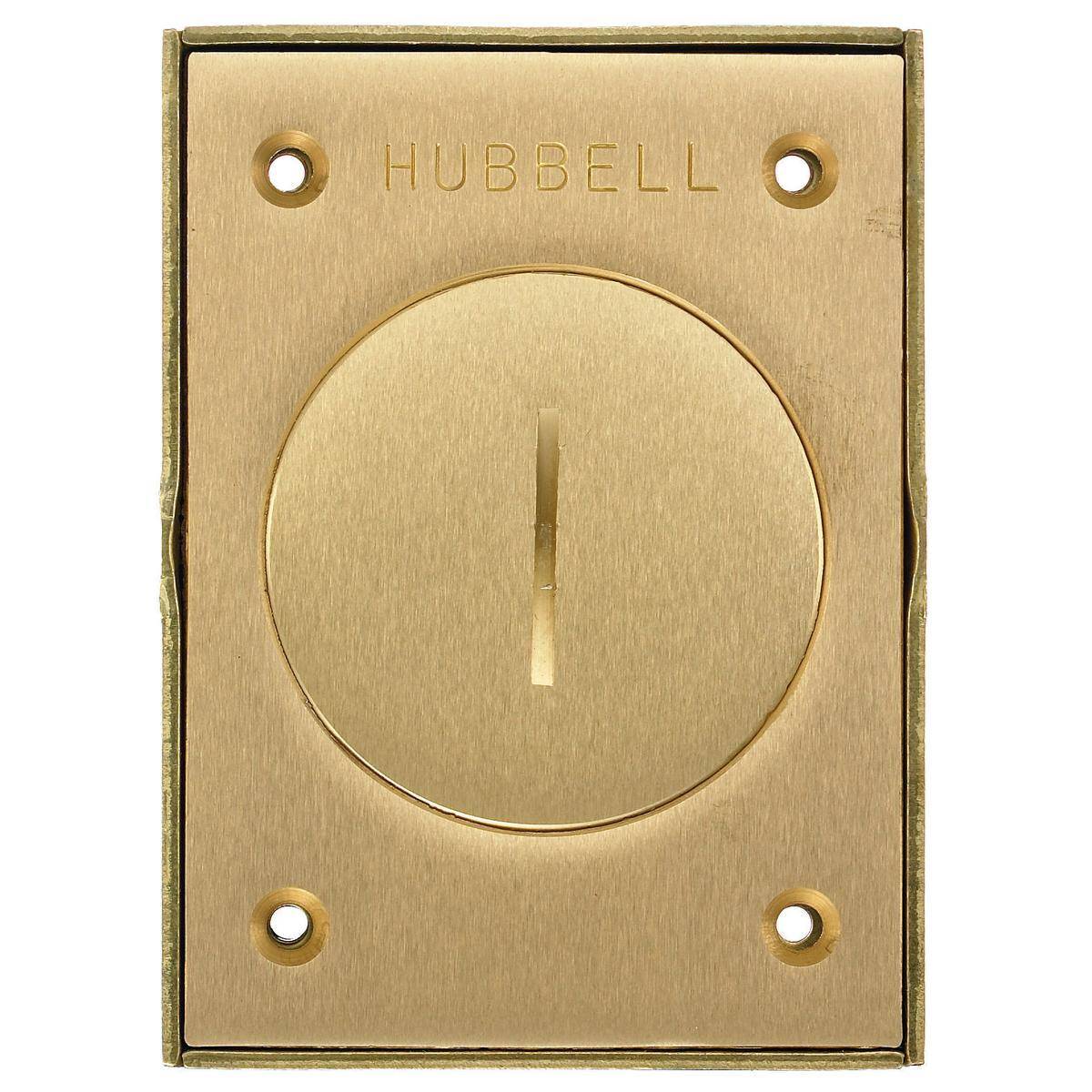 Wiring Device-Kellems S3425 Standard Machined Replacement Floor Box Cover, 4.15 in L x 2.99 in W