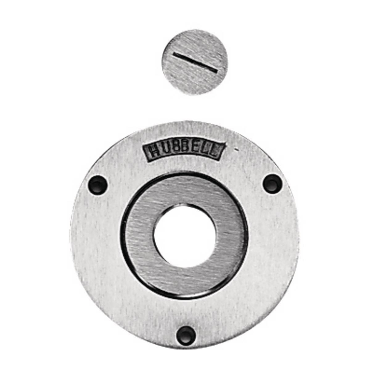 Wiring Device-Kellems SA5012 Machined Replacement Standard Crown Plug, For Use With Flush Concrete Floor Box, Brass