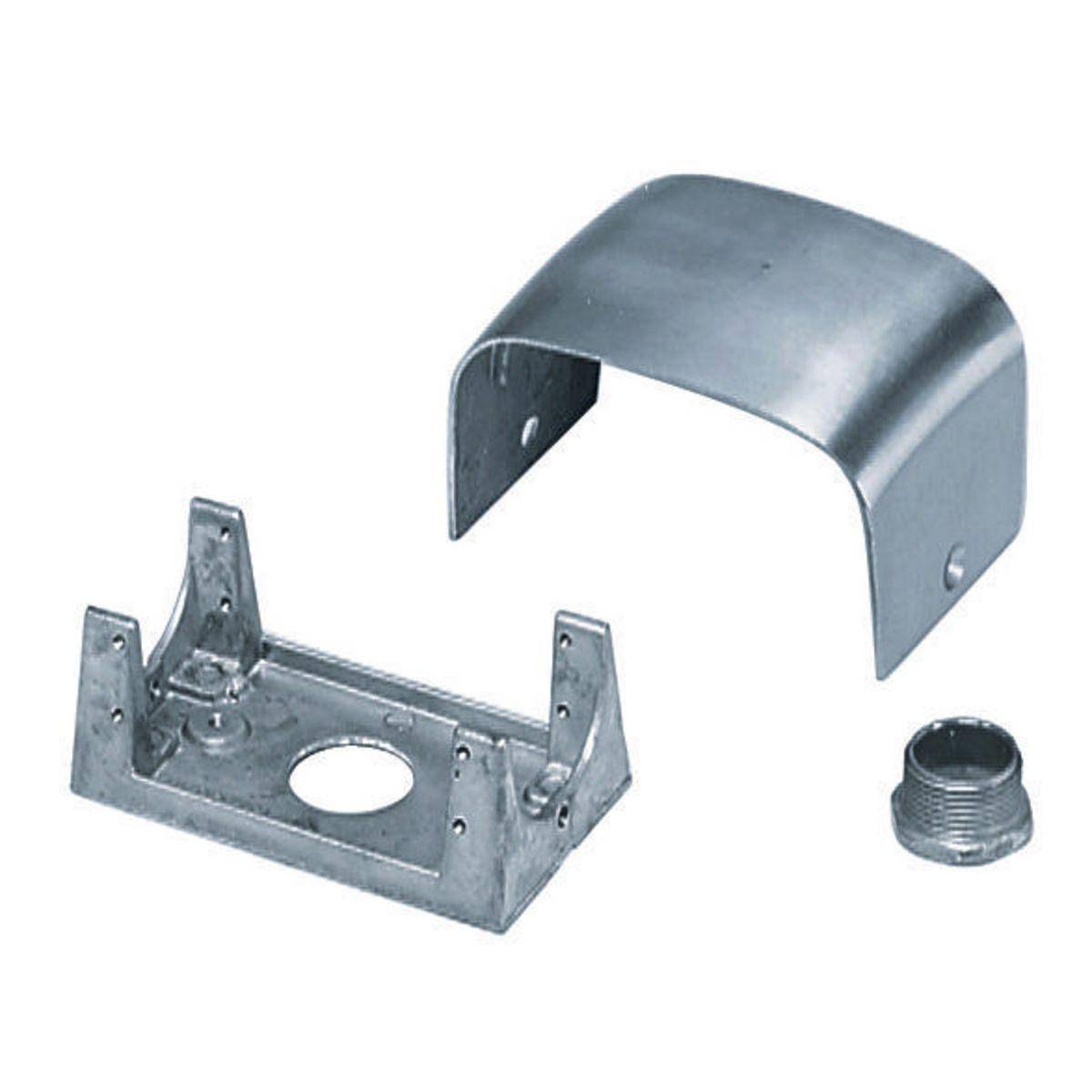 PREMISE WIRING SC3099A Lo-Con Tombstone Pedestal Frame and Housing, Cast Aluminum, Metallic