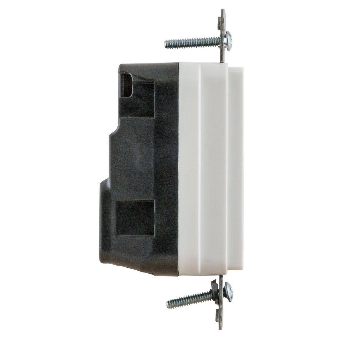 Wiring Device-Kellems SNAPConnect® Style Line® SNAP20UAC Decorator Duplex Grounding Temper-Resistant USB Charger Receptacle, 125 VAC, 20 A, 2 Poles, 3 Wires, Brown