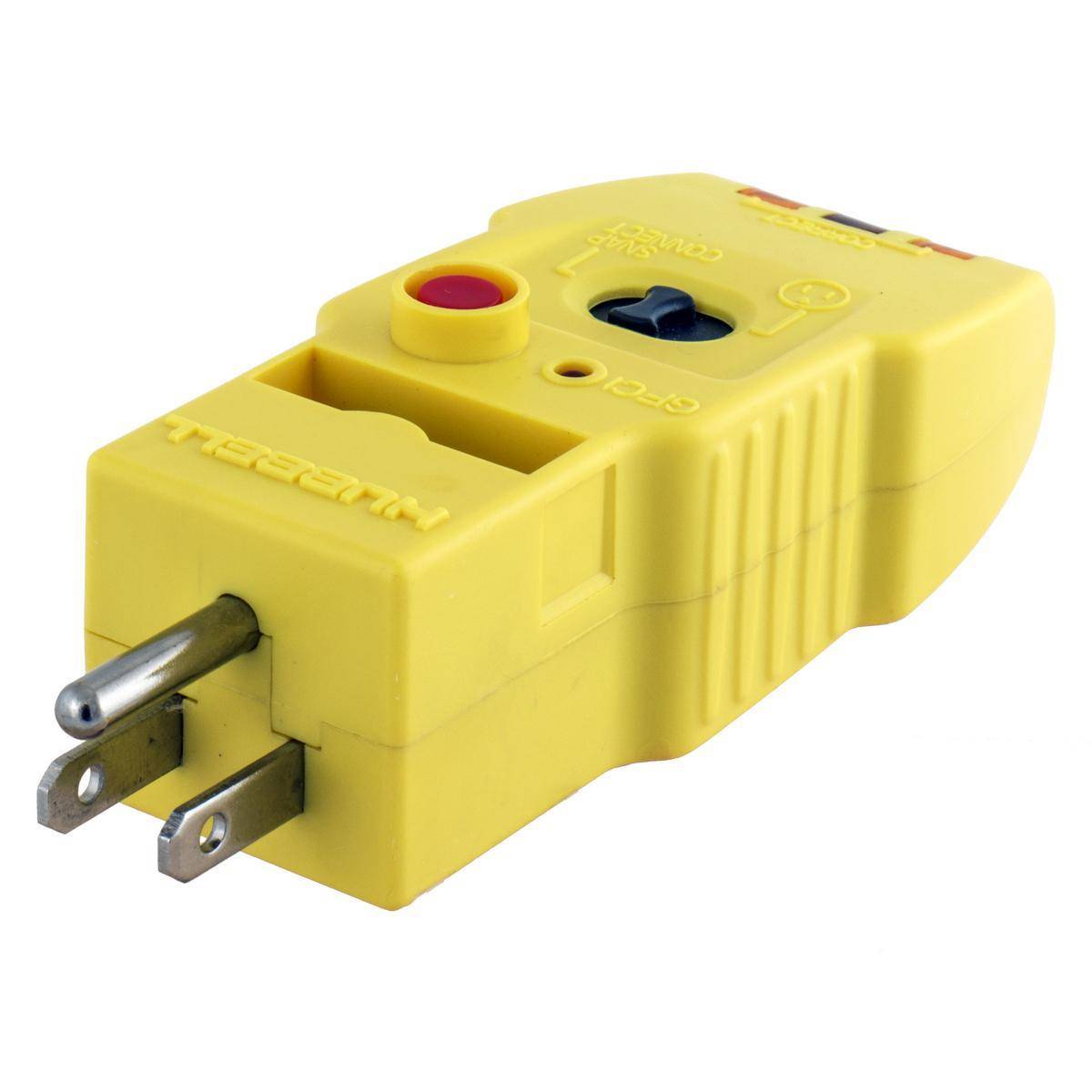 Wiring Device-Kellems SNAPConnect® SNAPCTG 1-Phase 2-Pole 3-Wire 3-in-1 Standard Sized Receptacle Wiring Tester With GFCI Test Button, 125 V, 15/20 A Load