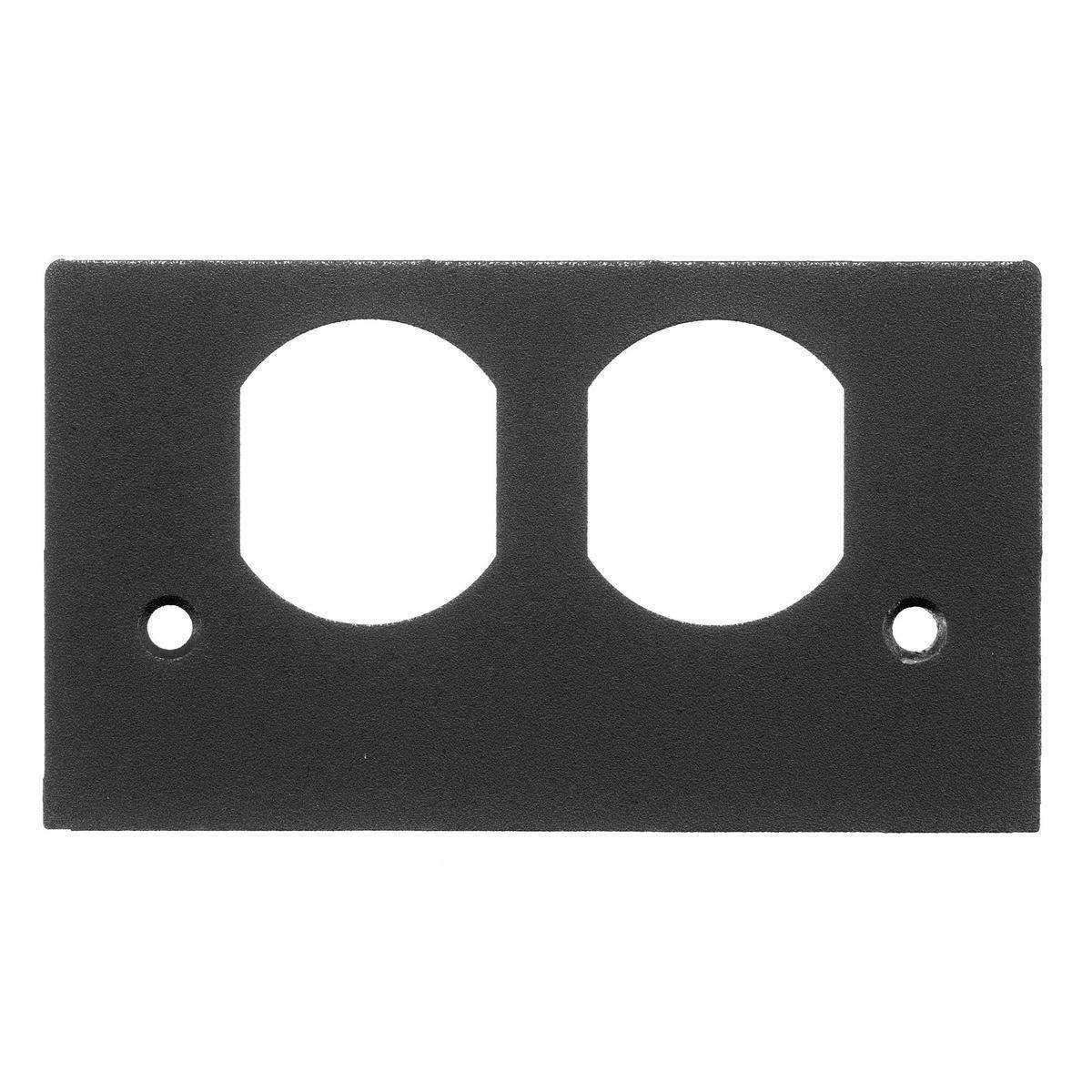Wiring Device-Kellems SS2309DBKA Standard Sized Faceplate, 2.51 in L x 4.39 in W, 1 Gangs, Aluminum