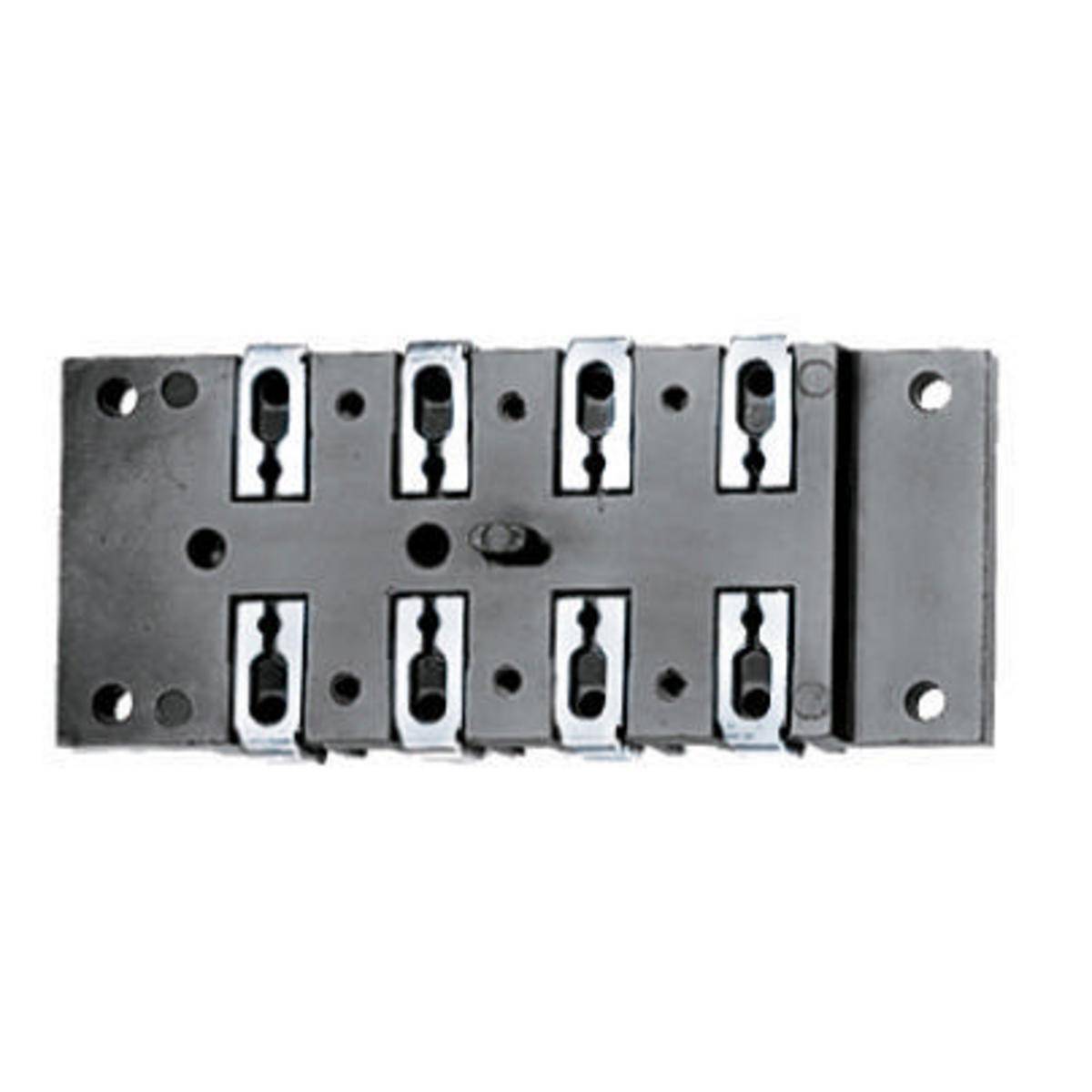 Wiring Device-Kellems TB2 PBS 1-Phase Non-Metallic Pilot Duty Standard Terminal Board, For Use With PG2, PG6, MS2 Insert Switch, 250 VAC, -40 to 75 deg C Without Impact, Surface Mount, Screw Terminal, Black