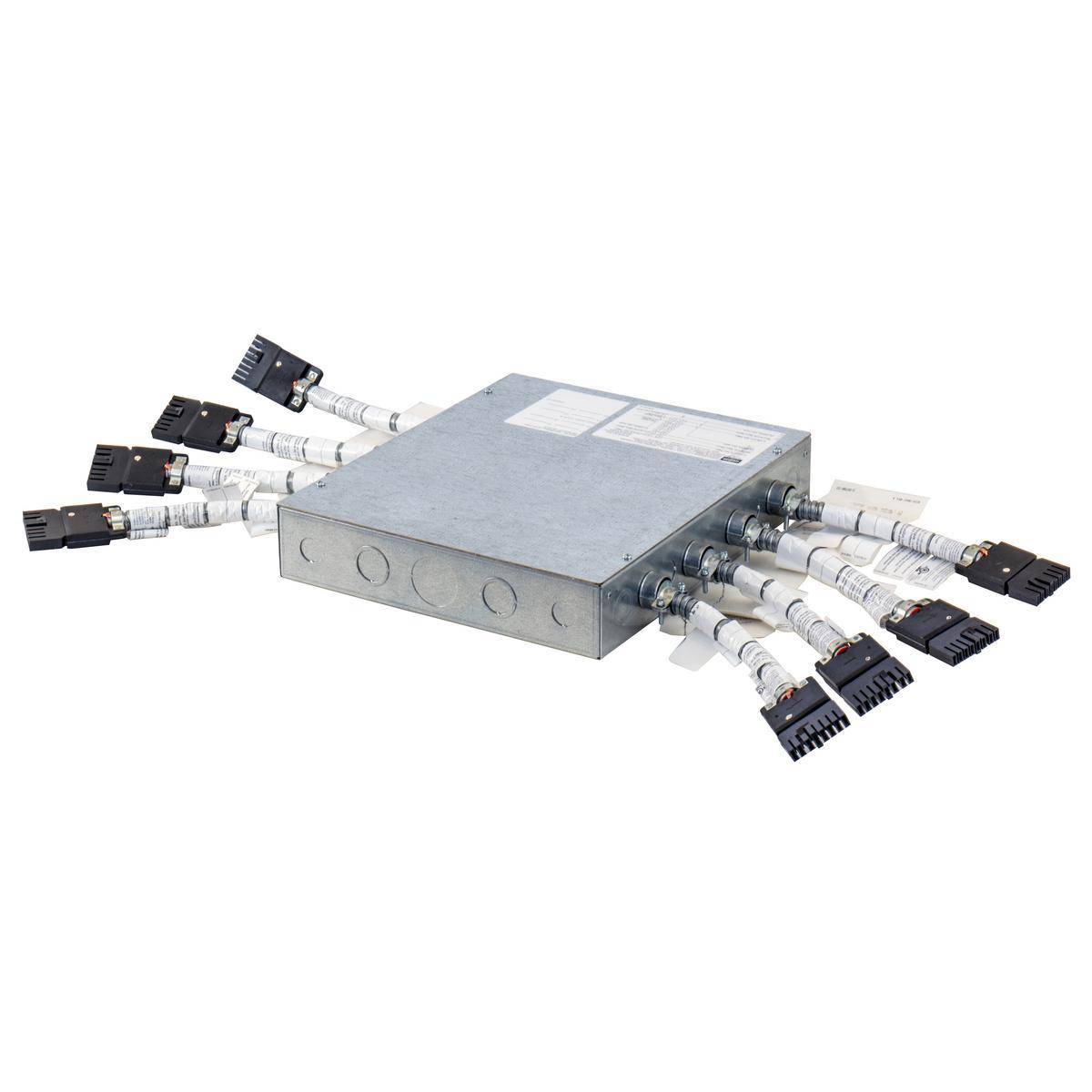 Wiring Device-Kellems ZB111C1W1PIN Standard Zone Box, 1, 1 Circuits per Whip, Wire Nut to Open Lead Field Connection, 3.8 in Dia x 2.6 in H