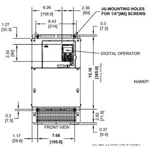 Yaskawa America Inc. CIMR-PU4A0058FAA Variable Speed Industrial AC Drive