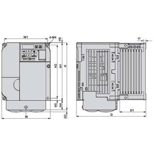 Yaskawa America Inc. CIMR-VU4A0007FAA Variable Speed Industrial AC Microdrive