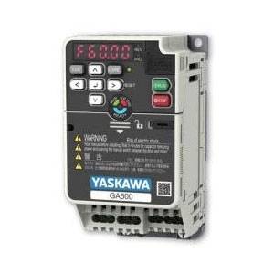 480 VAC 50/60 Hz 3-Phase Input, 10 HP Normal Duty/10 HP Heavy Duty Output Power, 17.5 A Normal Duty/14.8 A Heavy Duty Output Current, Yaskawa America, Inc. GA50U4018ABA Industrial AC Microdrive, IP20/Protected Chassis Enclosure,