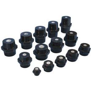 3/8" UNC Thread, nVent Electric PLC (Eriflex) 559694 Low Voltage Insulator, 4100 VAC Insulation, Electrogalvanized