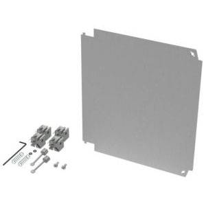 15" x 13.62", Hoffman Enclosures A1614PSWPNL Enclosure Panel, 0.08" Thick, Unpainted, Aluminum
