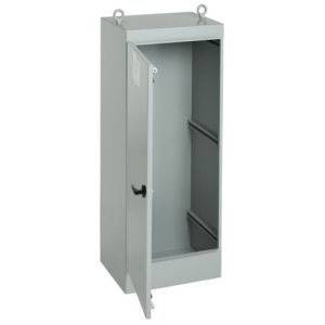 90.06" x 24.06" x 20.06", Hoffman Enclosures A902420FS Freestanding Enclosure, NEMA 12, 12 Gauge, Mild Steel
