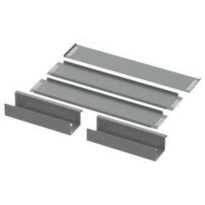 39.45 x 17.52 x 5.98, Hoffman Enclosures AU4018SFF Freestanding Enclosure Sliding False Floor, Gray Mild Steel