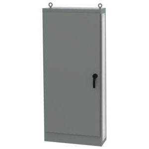 39.76 x 18.11 x 72.13, Hoffman Enclosures AU72X4018RLP Freestanding Enclosure, NEMA 3R/4/12/IP66/IK10, Mild Steel, Universal, 1-Door
