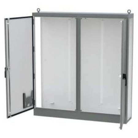 78.5 x 18.11 x 72.13, Hoffman Enclosures AU72X7818LLP Freestanding Enclosure, NEMA 3R/4/12/IP66/IK10, Mild Steel, Universal, 2-Door