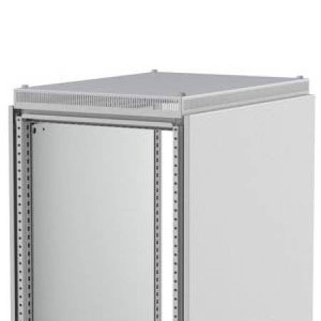 2.28 x 31.5 x 23.62, Hoffman Enclosures CVR0806R5 Floor Standing Enclosure Ventilation Roof, Light Gray Mild Steel