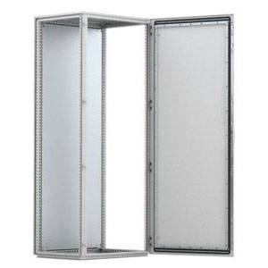 39.37 x 19.69 x 70.87, Hoffman Enclosures MCS18105R5 Floor Standing Enclosure, NEMA 12/13/EEMAC 12/IP55/IK10, Light Gray Mild Steel, 1-Door