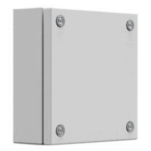11.81 x 4.72 x 11.81, Hoffman Enclosures STB303012 Terminal Box, NEMA/EEMAC 4/12/13/IP66/IK08/10, 18 Gauge (Body/Door),Light Gray Mild Steel