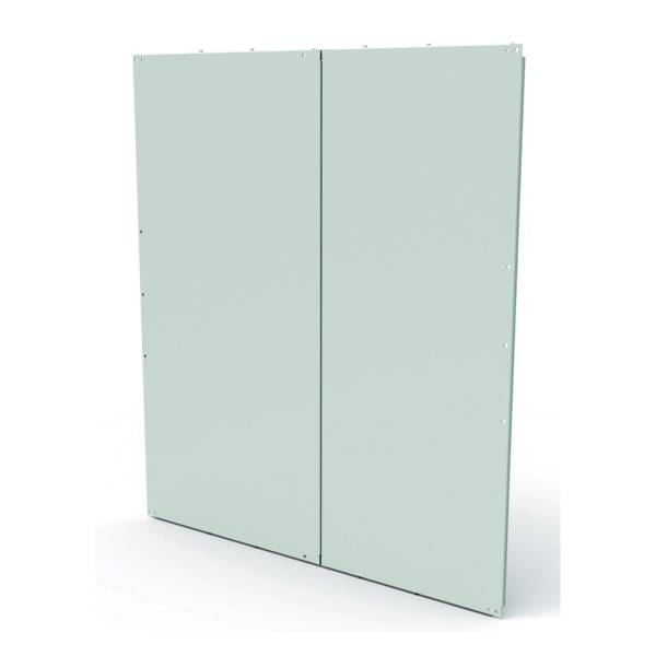 nVent HOFFMAN A90PM72F1B Panel, 68 in W x 78 in H, Mild Steel, White