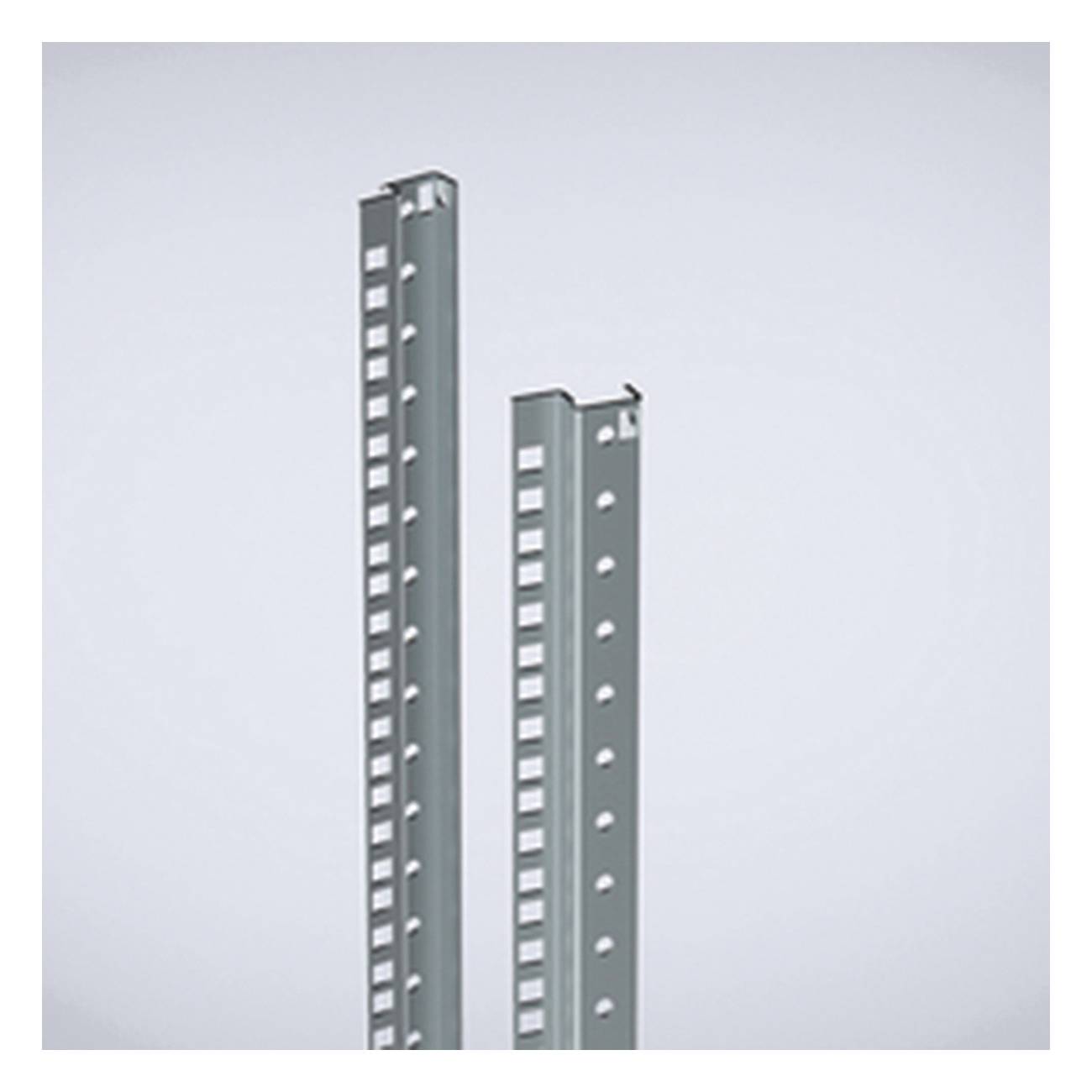 nVent HOFFMAN CIPD38 Side Universal Mounting Profile, 67.01 in H x 1.77 in W x 0.57 in D, For Use With 38U 1800 mm H Floor Standing Enclosure, 14 ga Mild Steel