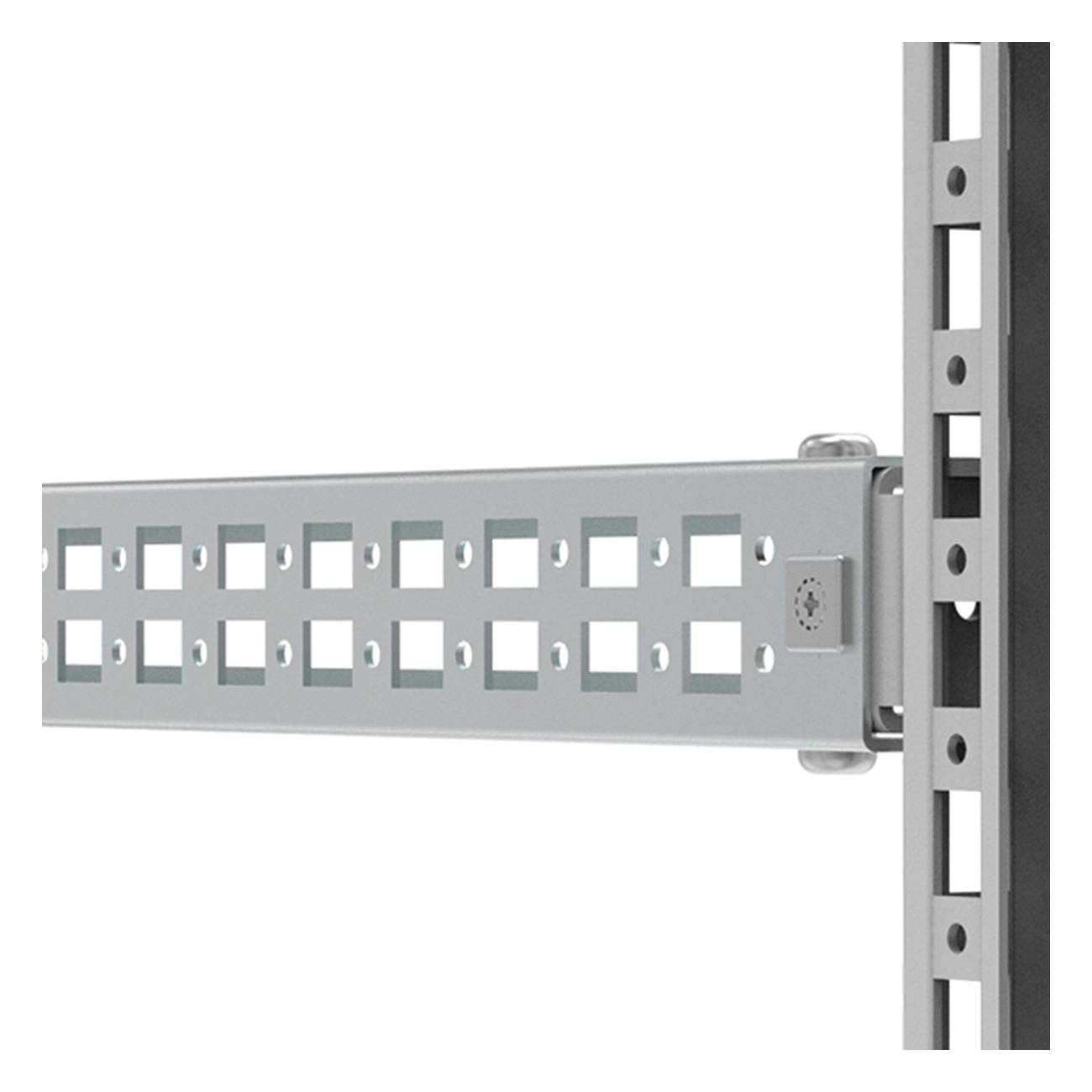 nVent HOFFMAN CLPF2000 Snap-Line Mounting Profile, 1.57 in H x 75.77 in W x 0.98 in D, For Use With 2000 mm Floor Standing Enclosure, 16 ga Mild Steel
