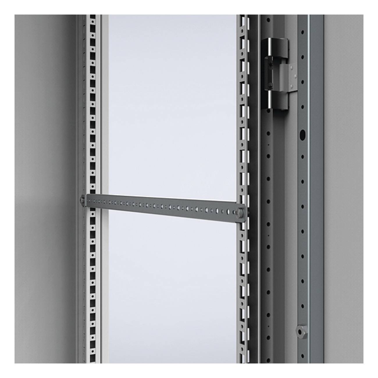 nVent HOFFMAN CMB402 Side Mounting Bar, For Use With 400 W IEC Enclosure, 14 ga Mild Steel, Unpainted
