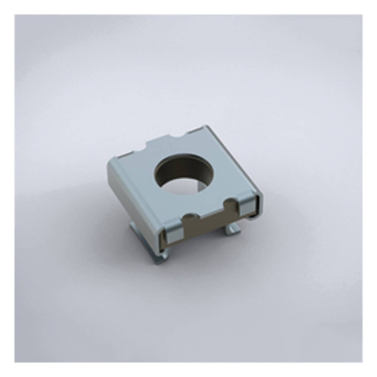 nVent HOFFMAN CN6 Cage Nut, For Use With IEC Enclosure, 11 ga Mild Steel, Unpainted