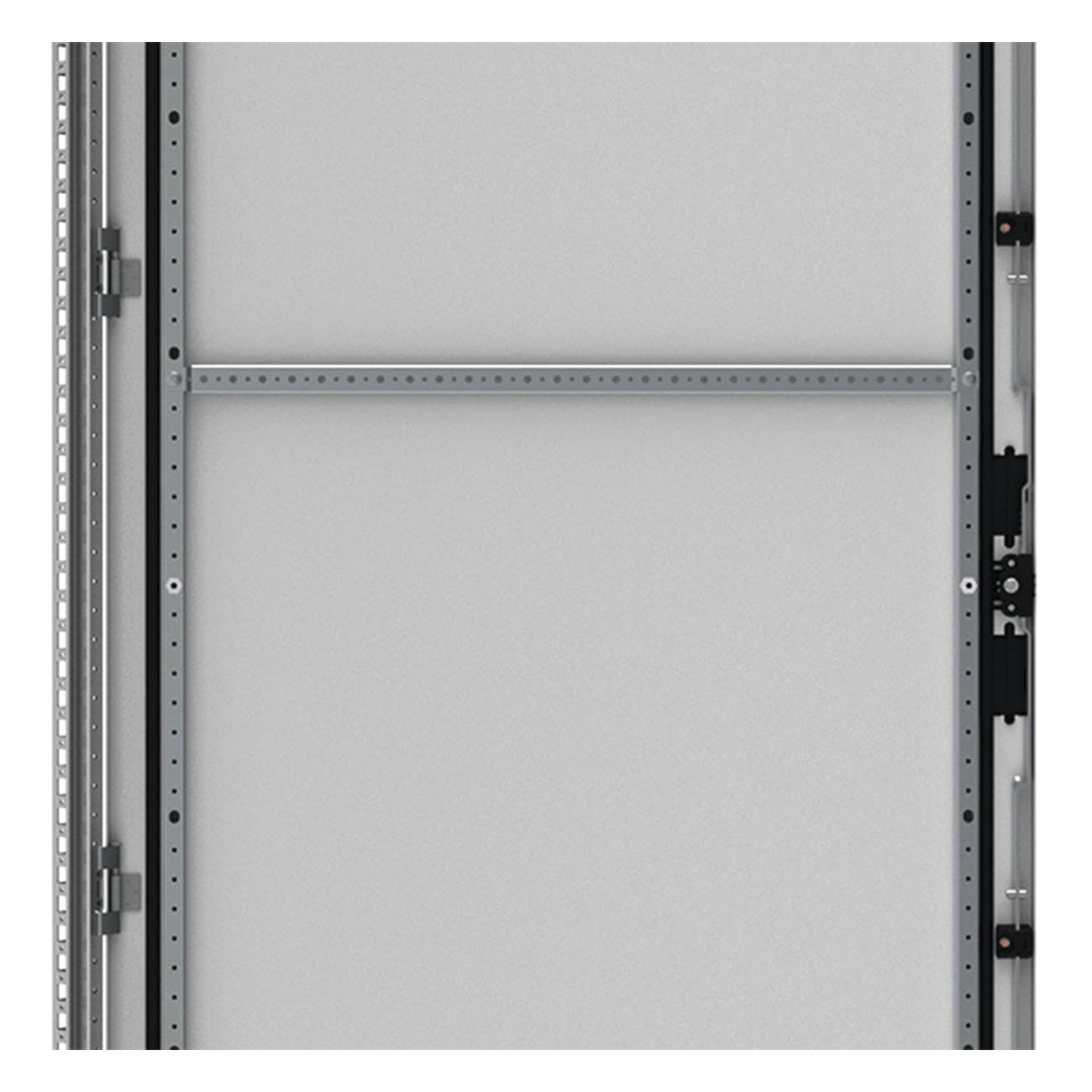 nVent HOFFMAN DCP502 Door Frame Horizontal Mounting Profile, 0.96 in H x 19.37 in W x 0.56 in D, For Use With 500 mm W Floor Standing Enclosure, 14 ga Mild Steel