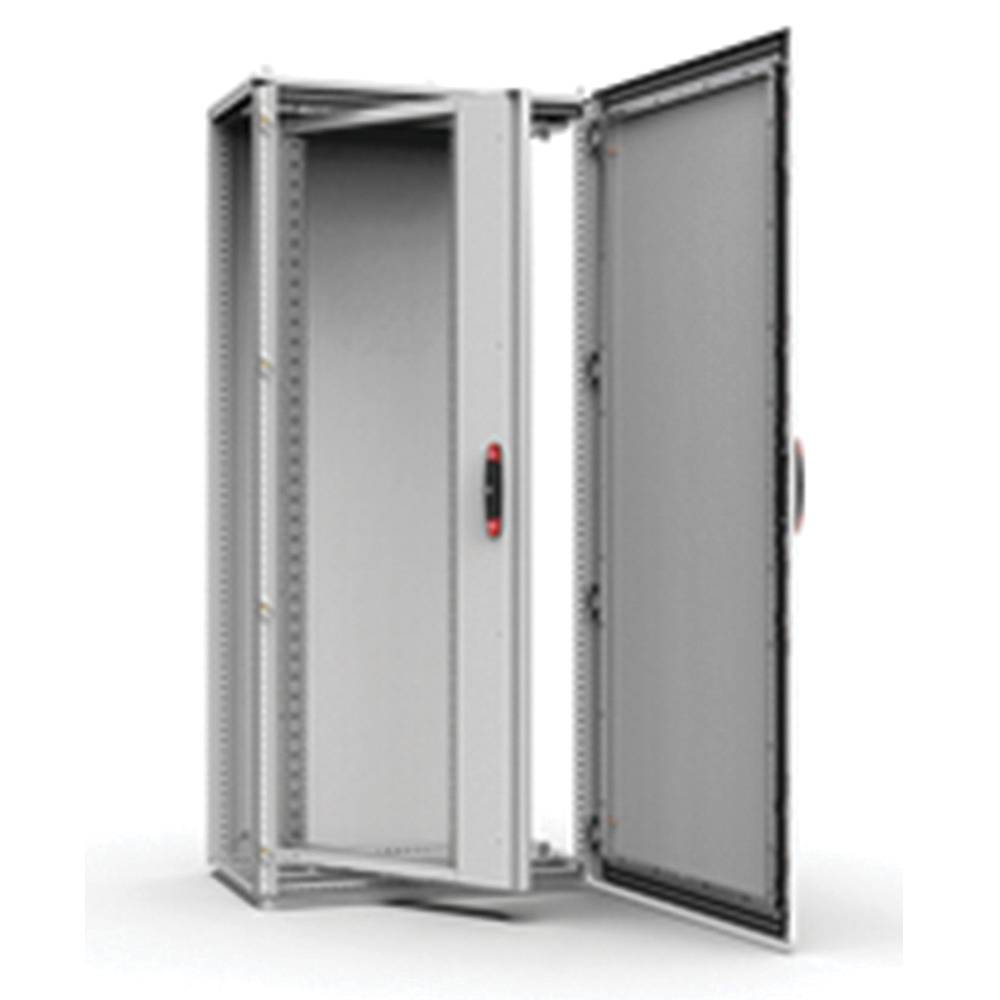 nVent HOFFMAN ESFS458 Full Height Side Mounted Swing Frame With 130 deg Hinge, 81.38 in H x 27.32 in W x 3.15 in D, For Use With 45U 2200 mm H Combinable and Compact Floor Standing Enclosure, 11 ga Mild Steel