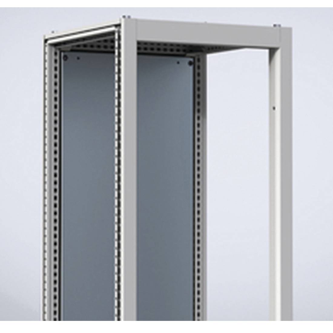 nVent HOFFMAN FFC2006R5 Front Frame Cover, For Use With 2000 mm H x 600 mm W Floor Standing Enclosure, 16 ga Mild Steel, Light Gray