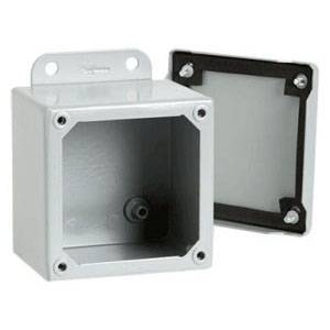 10 x 10 x 4, Hoffman A1010SC Junction Box, NEMA 12/13, IP65, Steel, 14 Gauge, flanged, ,1-Door