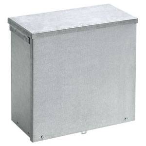 10 x 10 x 8, Hoffman A10R108GVNK Electrical Enclosure, NEMA 3R, IP32, Steel, 16 Gauge, Unflanged, ,1-Door