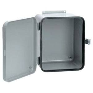 12 x 10 x 6, Hoffman A12106DL Junction Box, NEMA 12/13, IP65, Steel, 16 GaugeContoured, 1-Door