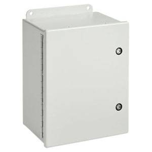 12 x 12 x 6, Hoffman A1212CHFL Junction Box, NEMA 4/12, IP66, Steel, 14 Gauge, flanged, ,1-Door