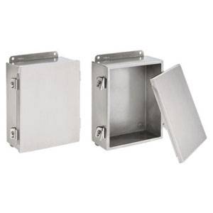 14 x 12 x 6, Hoffman A1412NFSS Junction Box, NEMA 3R/4/4X/12/13, IP66, 304 Stainless Steel, 14 Gauge (Body), 16 Gauge (Cover), Flanged, 1-Door
