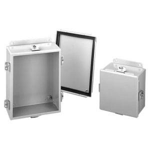 14 x 12 x 6, Hoffman A1412NF Junction Box, NEMA 4/12/13, IP66, Steel, 14 Gauge, flanged, ,1-Door